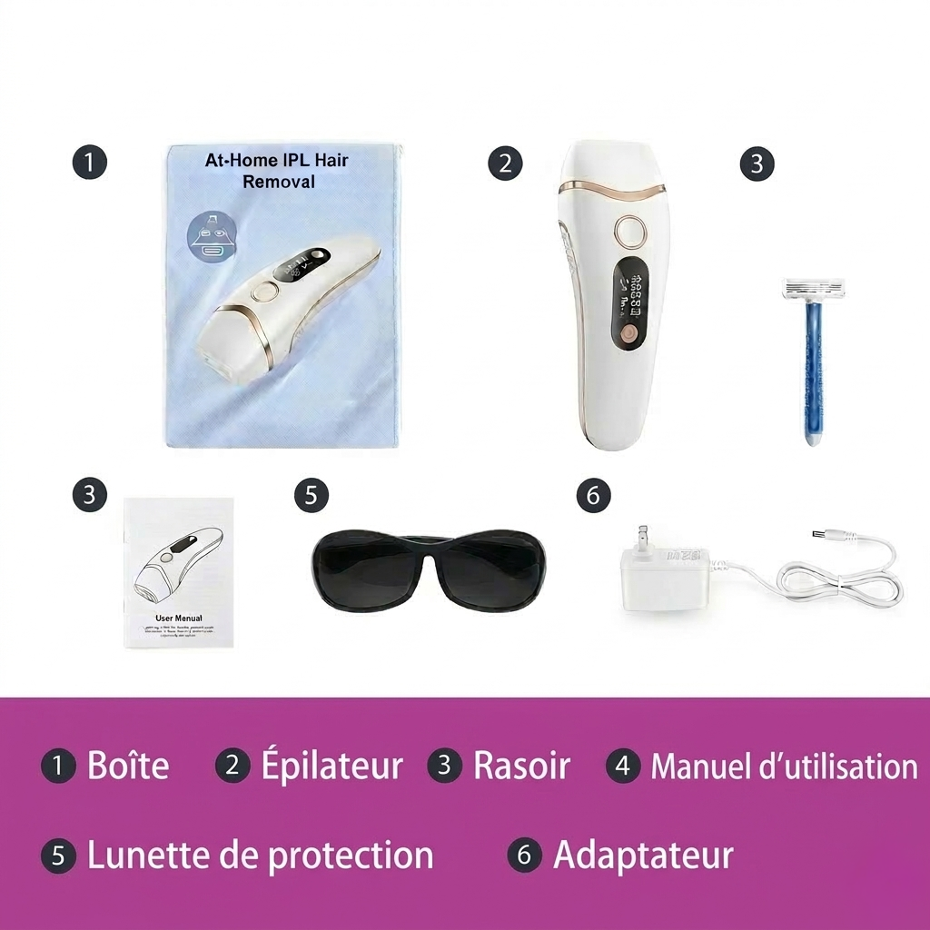 Épilateur à lumière pulsée (IPL)